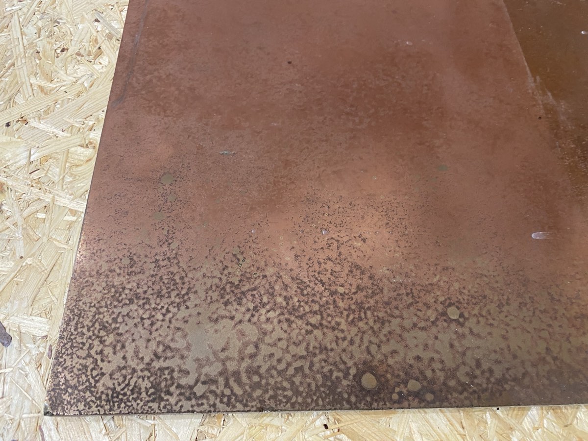 Měděná patina — detail